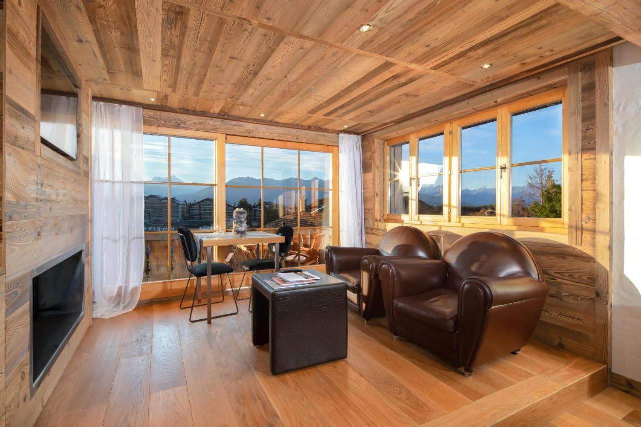 Hostellerie Du Pas De L'Ours "Relais Et Chateaux" Crans-Montana Bagian luar foto