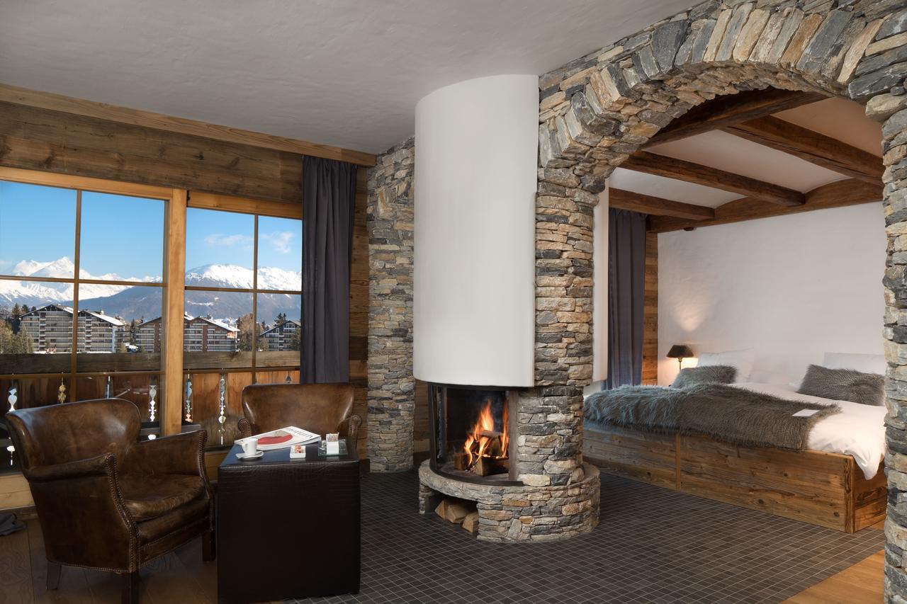 Hostellerie Du Pas De L'Ours "Relais Et Chateaux" Crans-Montana Bagian luar foto