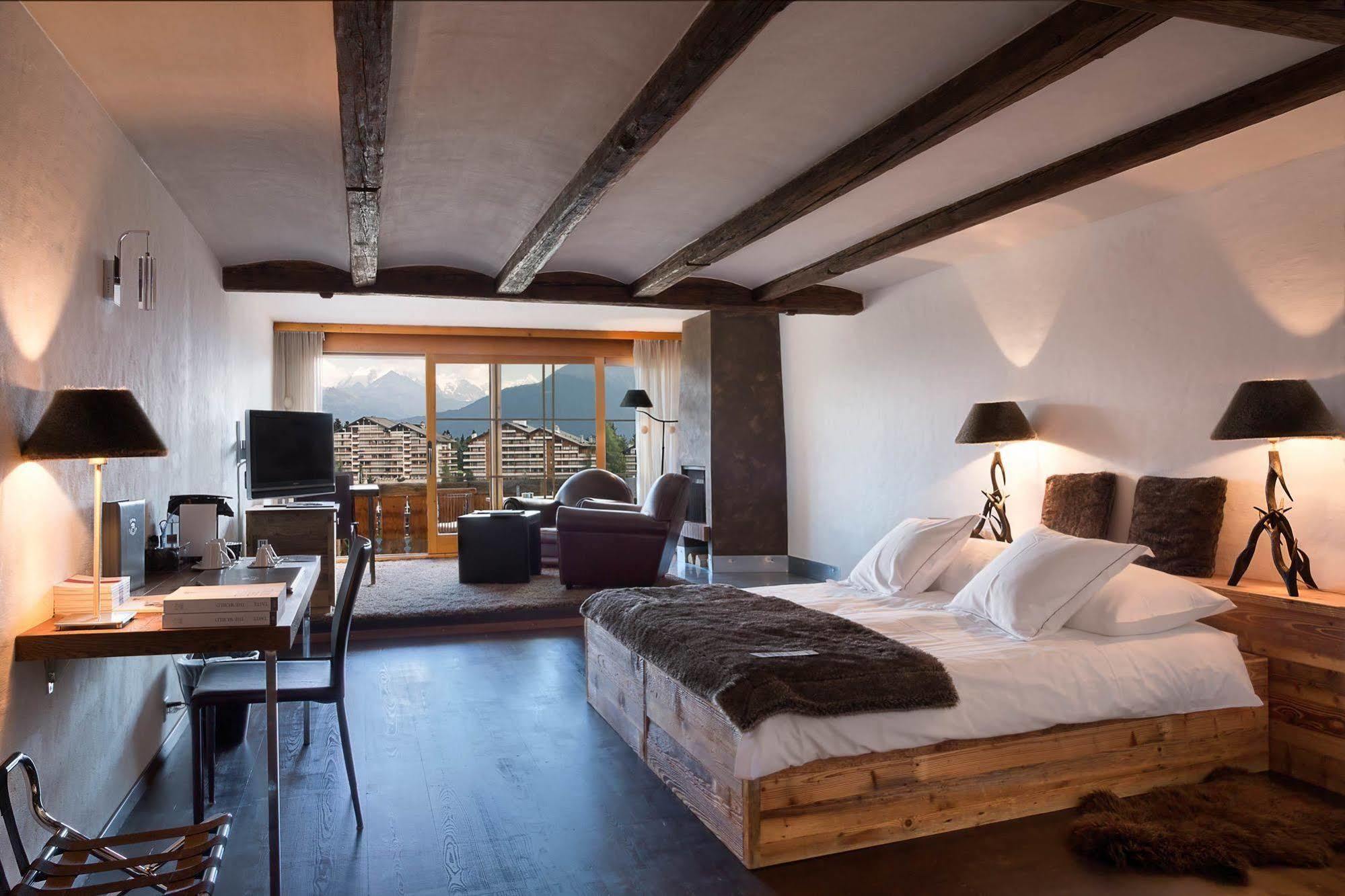 Hostellerie Du Pas De L'Ours "Relais Et Chateaux" Crans-Montana Bagian luar foto
